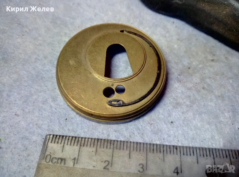 ЧАСТ / ЦИЛИНДЪР от МЕХАНИЗЪМ от СТАР КОЛЕКЦИОНЕРСКИ РЯДЪК ВИКТОРИАНСКИ ДЖОБЕН ЧАСОВНИК 49633, снимка 1