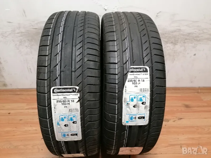 2 бр. 235/60/18 Continental / летни гуми джип SUV , снимка 1