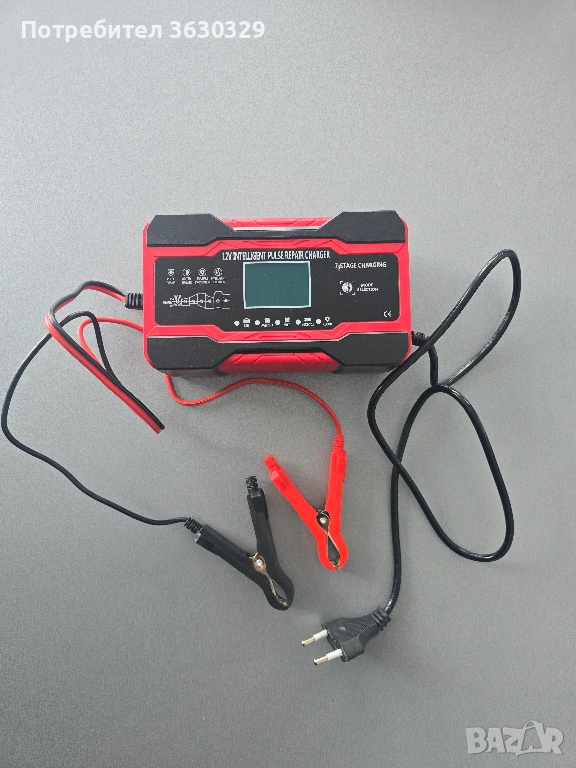 Зарядно устройство за автомобилни акумулатори 10A 12V 24V, снимка 1