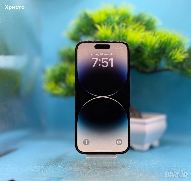 Apple iPhone 14 Pro, 128GB, 6GB RAM, 5G, Space Black , снимка 1