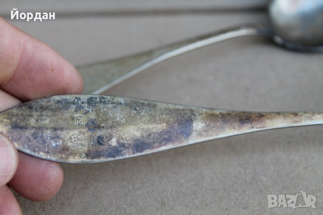 2 броя сребърни лъжици , снимка 7 - Антикварни и старинни предмети - 42155120