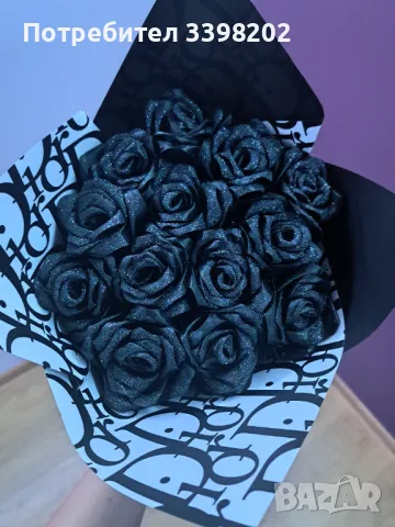 Ръчно изработени сатенени рози , снимка 1
