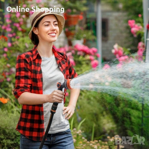 Регулируем пистолет за пръскачка за градински маркуч, снимка 2 - Напояване - 53375469