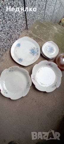 21бр Бг порцелан,1956г,Нов,плата,чинии, снимка 15 - Антикварни и старинни предмети - 42743962
