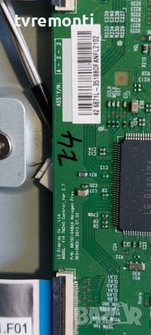 TCon BOARD ,6870C-0482A, LC550EUF PG F1 6871L-3518B for Toshiba 42L7453D, снимка 2 - Части и Платки - 38491903