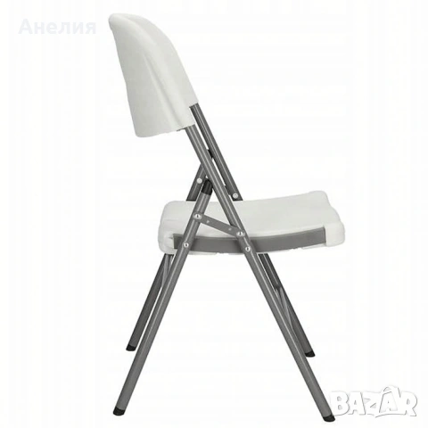 Комплект 4 броя сгъваеми кетъринг столове за градина и събития - удобни и издръжливи, снимка 5 - Столове - 53203002