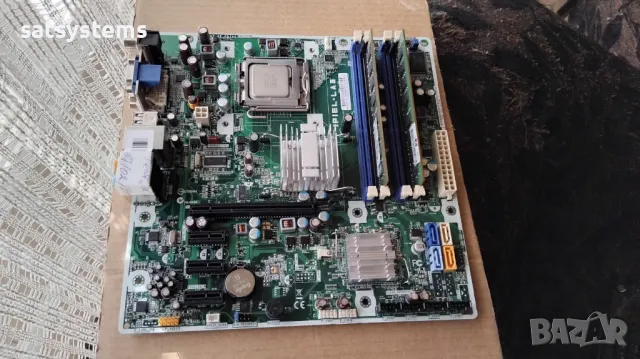 Дънна платка HP Pegatron IPIEL-LA3 Socket 775 CPU+FAN+RAM, снимка 3 - Дънни платки - 32030625