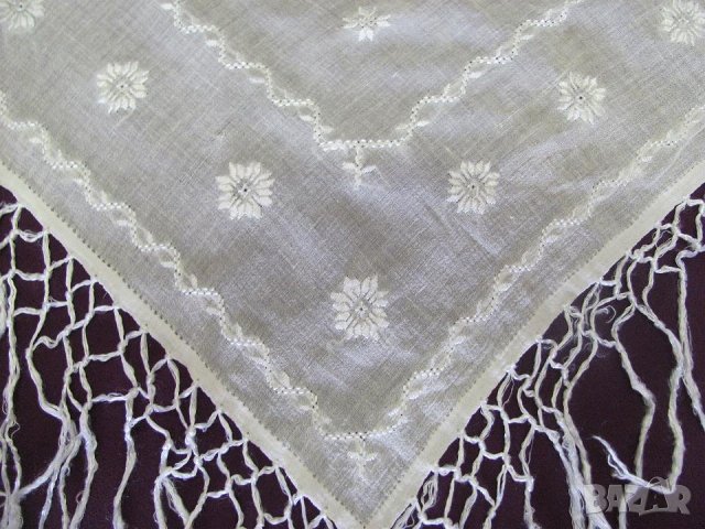 Фолк Арт Много Стара Кърпа за Глава за Носия, снимка 4 - Антикварни и старинни предмети - 42119698