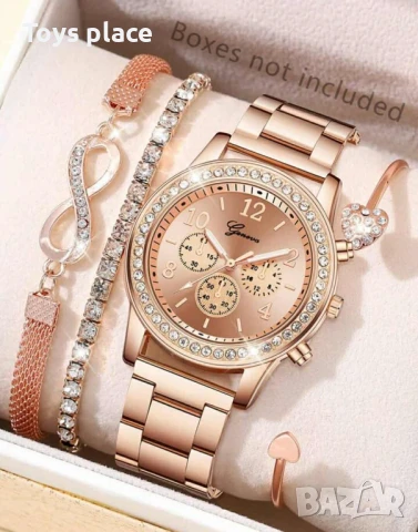 Комплект часовник с бижута - подходящи за подарък , снимка 6 - Дамски - 50727292