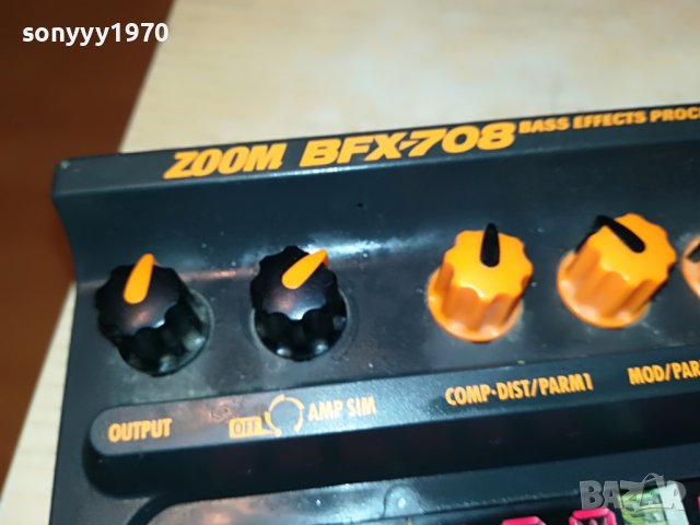 ZOOM BFX-708 BASS EFFECT PROCESSOR-FRANCE L0211220840, снимка 4 - Ресийвъри, усилватели, смесителни пултове - 38530559