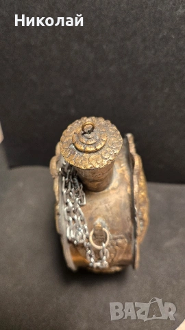 Брутник, фишеклък, барутница Русия, Руска Империя, снимка 6 - Антикварни и старинни предмети - 53939364