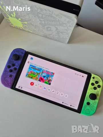 Nintendo Switch Oled Splatoon 3 edition, снимка 4 - Игри за Nintendo - 55734279