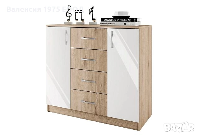 Скрин Сити 3004 сонома, орех или комбинация бяло/ арвен, снимка 9 - Скринове - 36581904