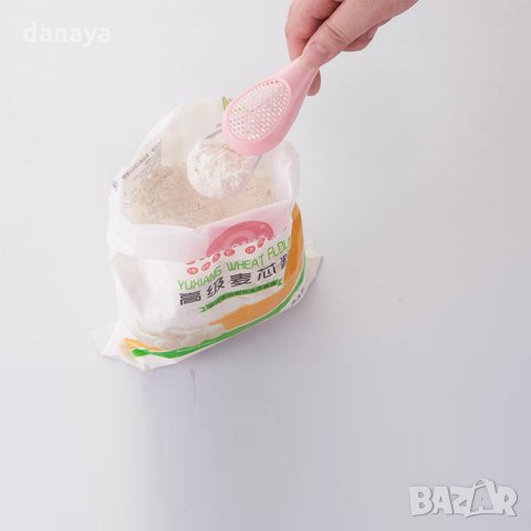 1821 Решетъчна лъжица диспенсър за пудра захар сол, снимка 3 - Прибори за хранене, готвене и сервиране - 30755843