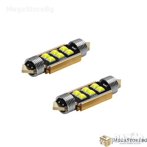 LED Диодни крушки canbus за плафон - 39мм - 2бр/к-т / PA797 , снимка 3 - Аксесоари и консумативи - 49902545