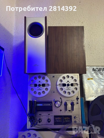 Ролков Магнетофон AKAI 1722W Hi-Fi Stereo 4-Track КАТО НОВ, снимка 2 - Декове - 53880920