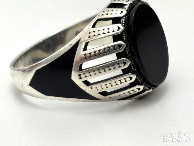 Мъжки Сребърен Пръстен (проба 925)- 6,23 грама, снимка 5 - Пръстени - 53902942