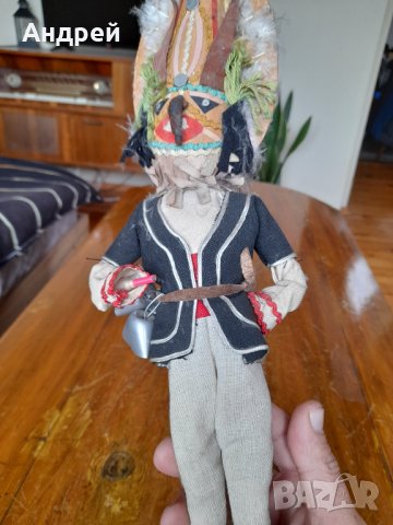 Стара фолклорна фигурка кукер, снимка 3 - Други ценни предмети - 42806575