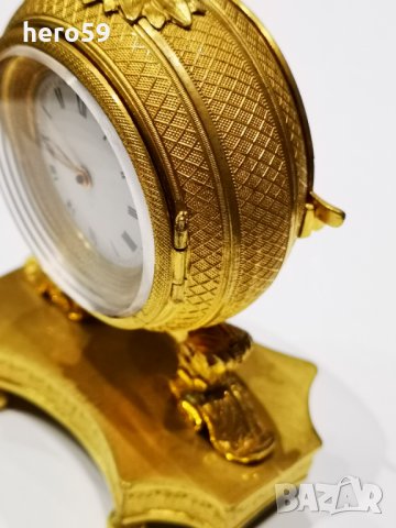 RRR-Настолен( DESK CLOCK)часовник-1/4 репетир(1780г.каретен часовник, снимка 10 - Джобни - 31231969