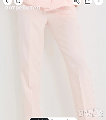 Бледо розов панталон, снимка 5 - Панталони - 54108860