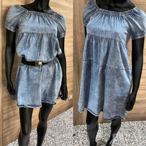 рокля деним, снимка 2 - Рокли - 51457517