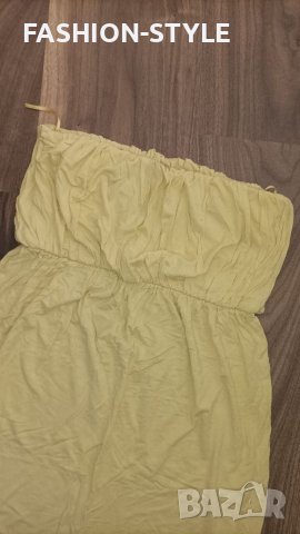 Жълта туника,тип бюстие