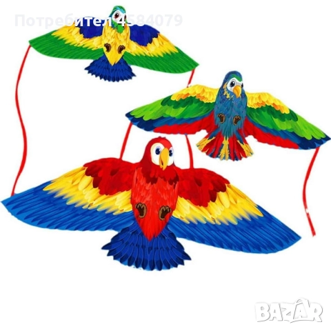 Хвърчило Папагал, 3D, снимка 2 - Други - 51608613
