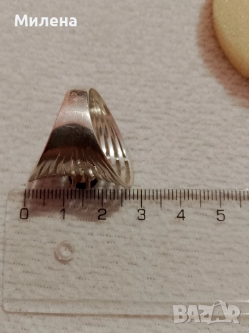 Сребърен пръстен , снимка 2 - Пръстени - 52851350