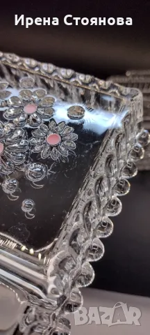 Walther Glas, серия Fabiola. Правоъгълно плато за сервиране с две разделения 25,5/15 см. , снимка 6 - Чинии - 48199617