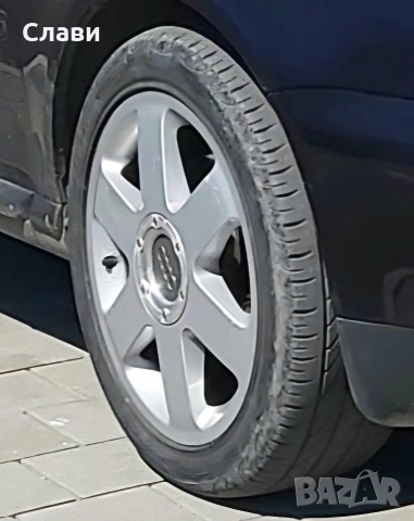 Джанти Ronal 17 5x100 ET 32 с гуми Пирели 225/45/17, снимка 3 - Гуми и джанти - 52921605