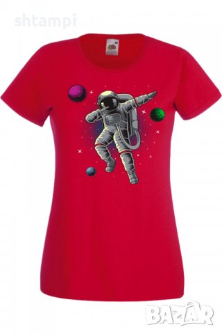 Дамска Тениска Dabbing astronaut,Изненада,Повод,Подарък,Празник, снимка 13 - Тениски - 37643186