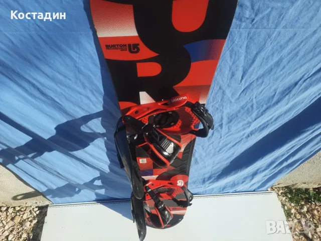 Сноуборд   156Wсм.BURTON PROGRESSION, WIDE с автомати. , снимка 4 - Зимни спортове - 56482575