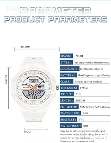 Нов Дамски Водоустойчив часовник спортен цифров Подарък Момичета Жени, снимка 6 - Дамски - 42023338