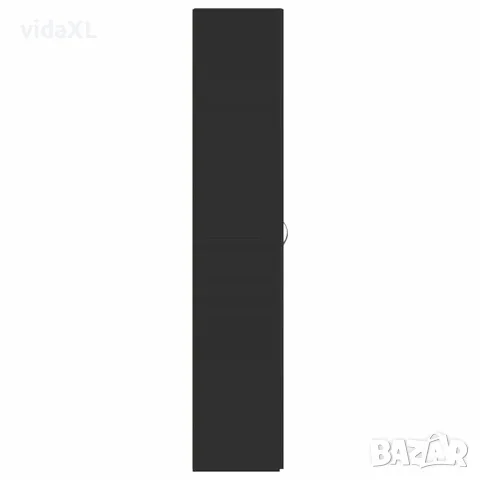 vidaXL Шкаф за обувки 80 x 35.5 x 180 см Инженерна дървесина Черно, снимка 7 - Ракли - 56147074