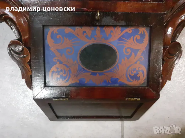 Стар рядък американски стенен часовник с гонг, снимка 10 - Колекции - 39444677