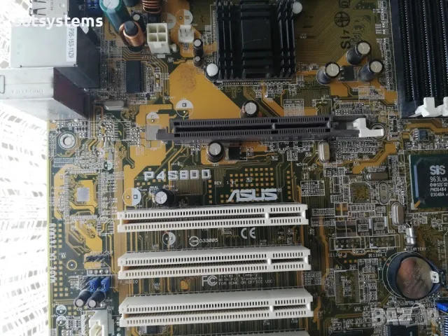 Дънна платка Asus P4S800 Socket 478 CPU+FAN, снимка 3 - Дънни платки - 47859944