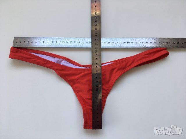 Червени бански бикини / монокини прашка , снимка 5 - Бански костюми - 36899419