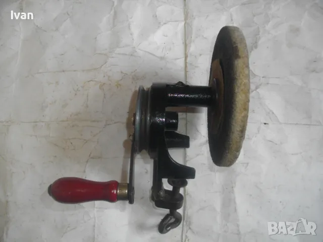 SAAB Немски РЪЧЕН ШМИРГЕЛ ф125-150мм Старо качество Отличен Масивен, снимка 15 - Други инструменти - 47365123