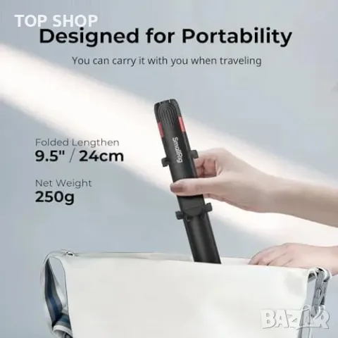 Нов Мобилен трипод и селфи стик SMALLRIG, за iPhone/Android, 360° въртене, снимка 5 - Селфи стикове, аксесоари - 49249489