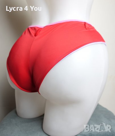 Нов червен бански полу-боксер/бразилиана С/М размер, снимка 6 - Бански костюми - 37195811
