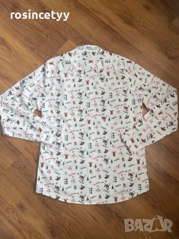 Мъжка коледна риза, снимка 3 - Ризи - 52706880