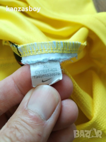  Brazil 2002-04 Nike Home Shirt Ronaldinho 11 - мъжка колекционерска тениска ОТЛИЧНО СЪСТОЯНИЕ ХЛ, снимка 8 - Тениски - 54347124