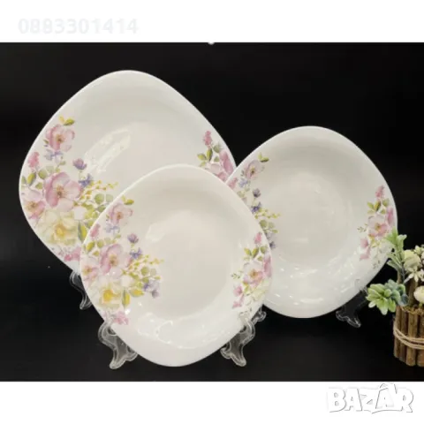 Комплект Чинии 18 части сервиз за хранене, снимка 2 - Други - 47337844