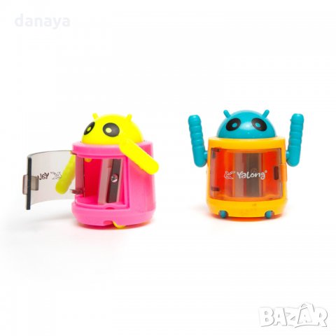 1638 Острилка за моливи с форма на андроид робот, снимка 2 - Ученически пособия, канцеларски материали - 29793720