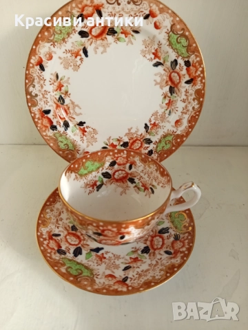 Антикварна чаша порцелан от 1874 г William Lowe от фин, костен порцелан , снимка 6 - Антикварни и старинни предмети - 52427885