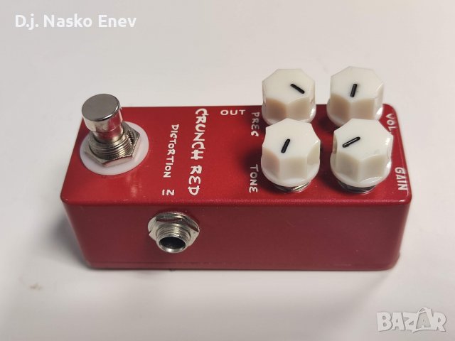 Mosky Crunch Red Distortion Guitar Pedal True Bypass - Драйв педал за ел китара /КАТО НОВ/, снимка 7 - Китари - 38002768