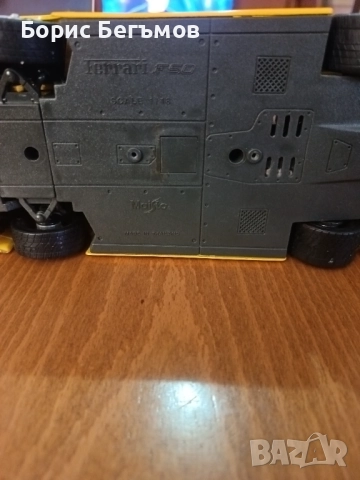 Количка Vintage Maisto 1:18 yellow Ferrari F50 , снимка 9 - Колекции - 52506778