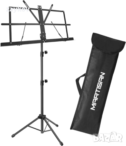 Поставка за ноти Martisan/Преносима сгъваема стойка за музика Супер здрав статив, снимка 4 - Други стоки за дома - 44697708