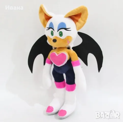 Плюшена играчка Соник Rouge/Sonic 30cm, снимка 4 - Плюшени играчки - 48348032