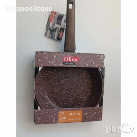 Гранитен тиган Olina – здравина и удобство в кухнята, снимка 5 - Съдове за готвене - 52339832